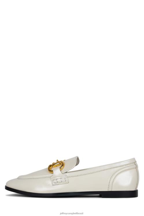 Jeffrey Campbell mulheres B0VBD1772 ouro marfim mocassim e oxford velviteen