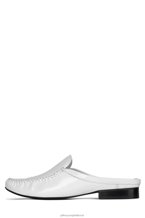 Jeffrey Campbell mulheres B0VBD1775 patente branca mocassim e oxford romancista