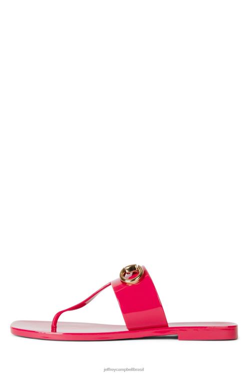 Jeffrey Campbell mulheres B0VBD138 vermelho brilhante sandálias um pouco