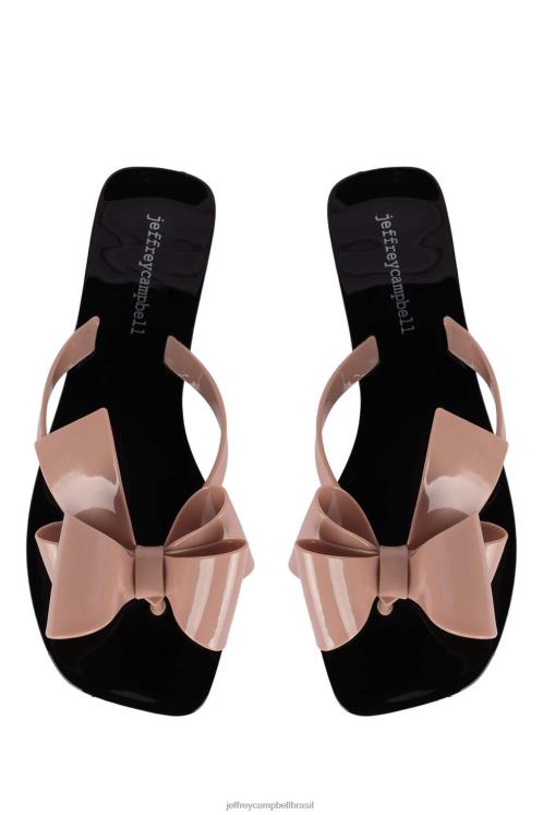 Jeffrey Campbell mulheres B0VBD153 blush brilhante preto brilhante sandálias açucarado