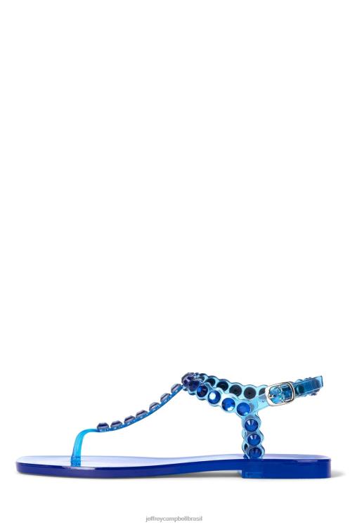 Jeffrey Campbell mulheres B0VBD160 azul brilhante sandálias jemmin