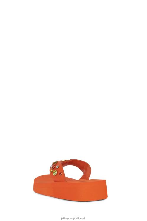 Jeffrey Campbell mulheres B0VBD165 laranja multi sandálias icônicos
