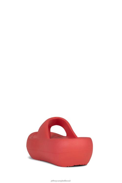 Jeffrey Campbell mulheres B0VBD171 vermelho sandálias chillaxin