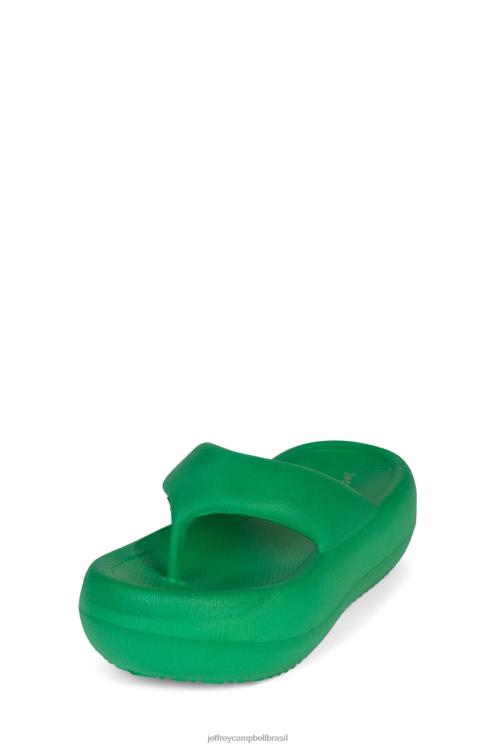 Jeffrey Campbell mulheres B0VBD173 verde sandálias chillaxin