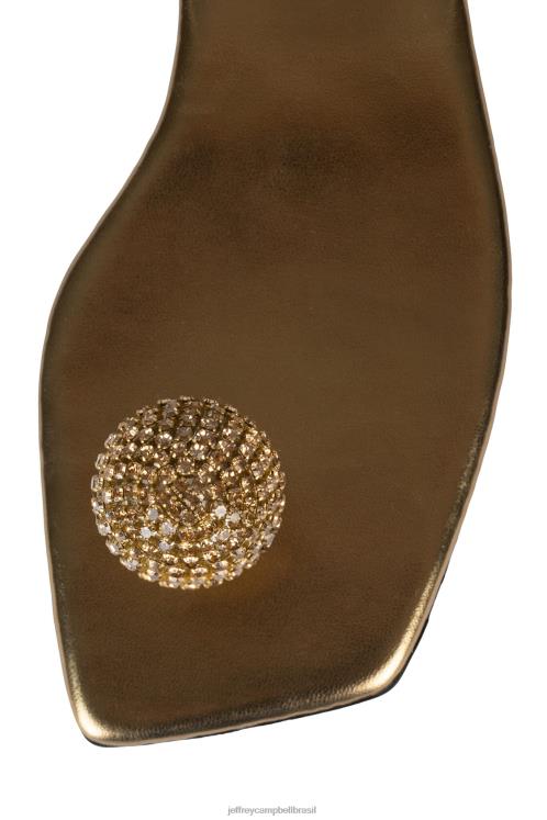 Jeffrey Campbell mulheres B0VBD1744 ouro claro sandálias refinado