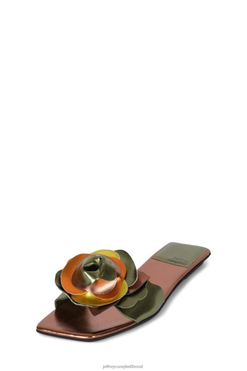 Jeffrey Campbell mulheres B0VBD1751 bronze verde multi sandálias ramalhete