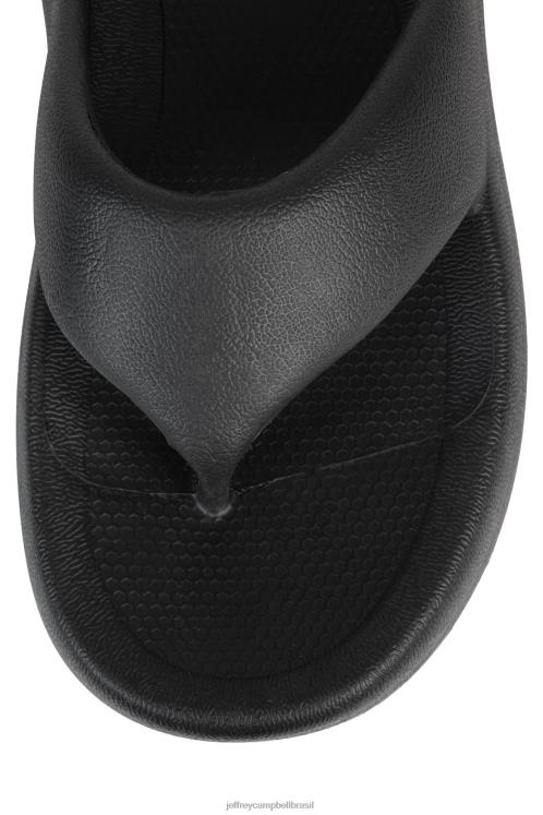 Jeffrey Campbell mulheres B0VBD175 preto sandálias chillaxin