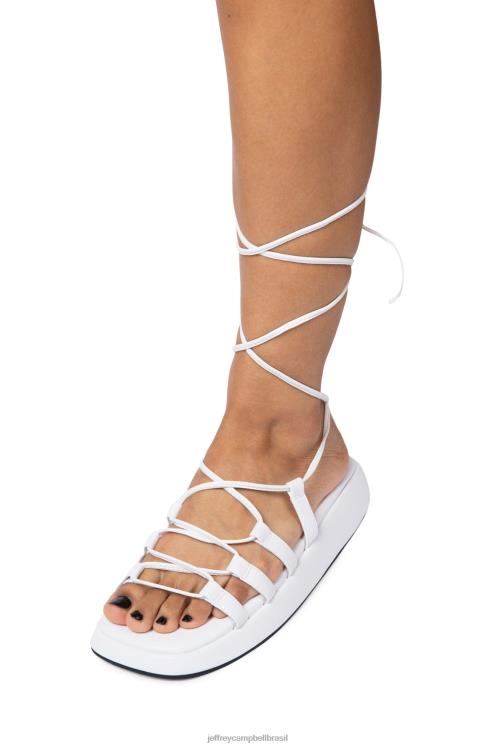 Jeffrey Campbell mulheres B0VBD236 branco sandálias inovar