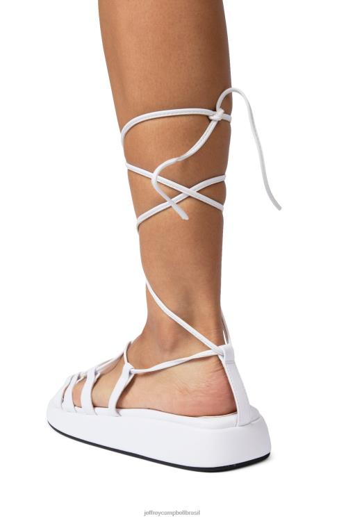 Jeffrey Campbell mulheres B0VBD236 branco sandálias inovar