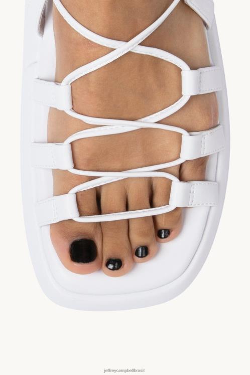 Jeffrey Campbell mulheres B0VBD236 branco sandálias inovar