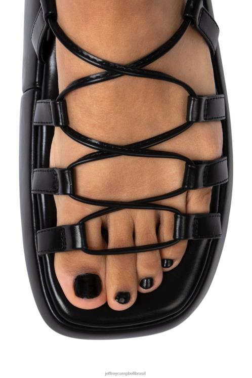 Jeffrey Campbell mulheres B0VBD237 preto sandálias inovar