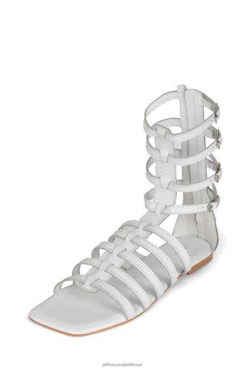 Jeffrey Campbell mulheres B0VBD240 branco sandálias top-2