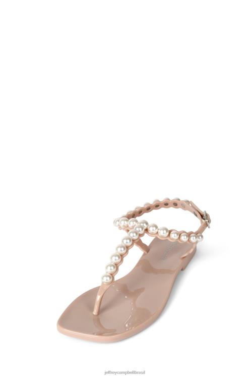 Jeffrey Campbell mulheres B0VBD64 brilhante natural sandálias perolado