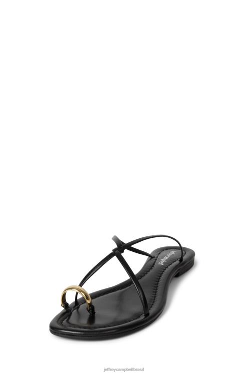 Jeffrey Campbell mulheres B0VBD99 ouro Preto sandálias pacífico