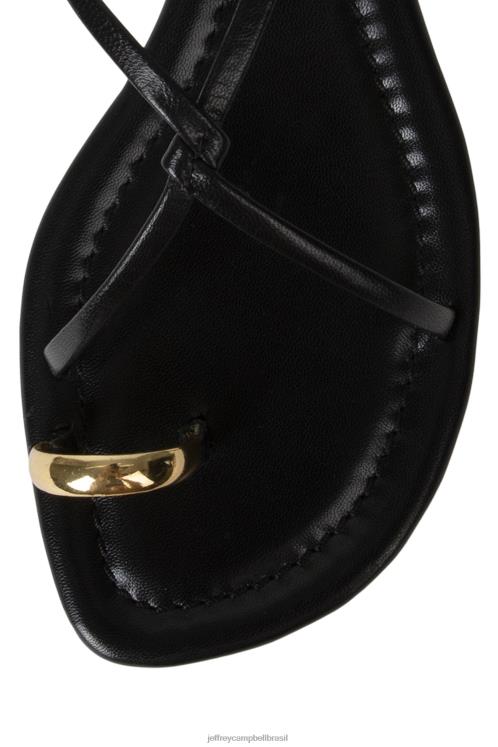 Jeffrey Campbell mulheres B0VBD99 ouro Preto sandálias pacífico