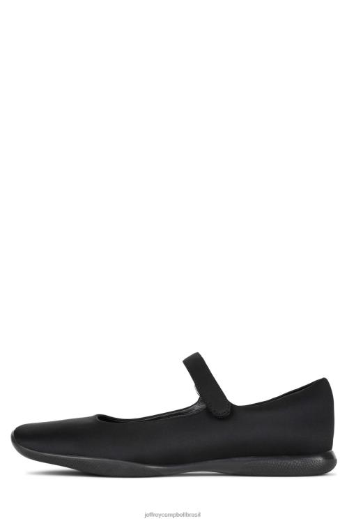 Jeffrey Campbell mulheres B0VBD185 neoprene preto Sapatilhas de ballet coppélia