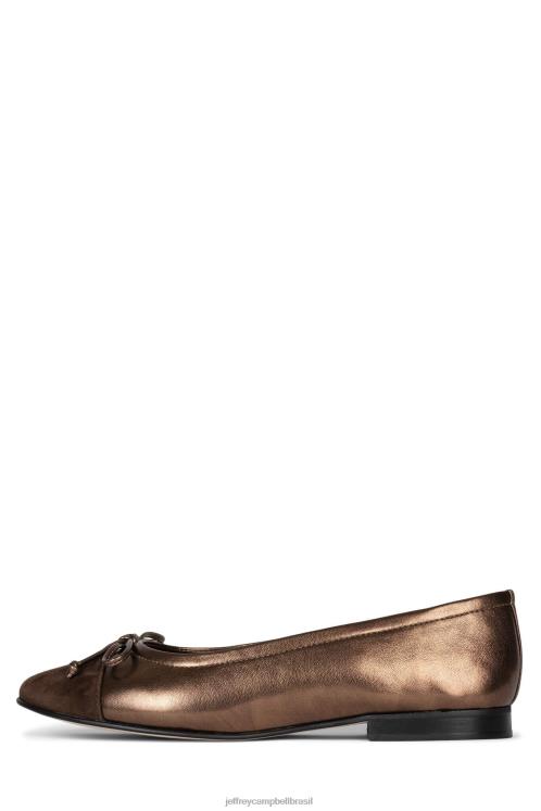 Jeffrey Campbell mulheres B0VBD192 combinação marrom escuro Sapatilhas de ballet arabesco