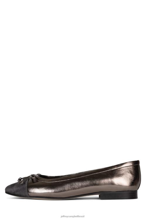 Jeffrey Campbell mulheres B0VBD195 combinação de estanho Sapatilhas de ballet arabesco