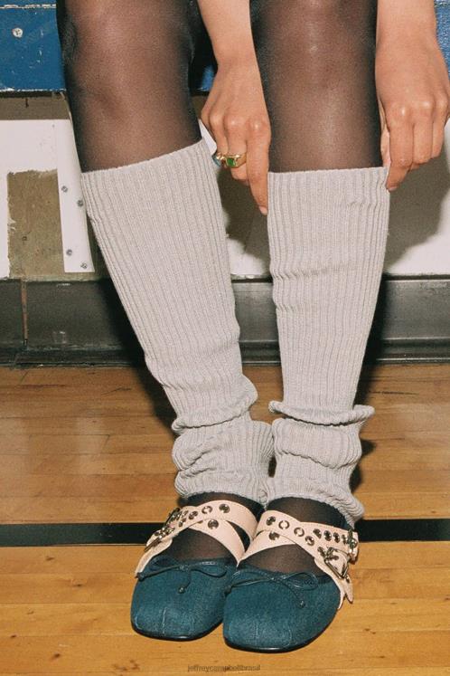 Jeffrey Campbell mulheres B0VBD211 jeans azul natural Sapatilhas de ballet coreografia