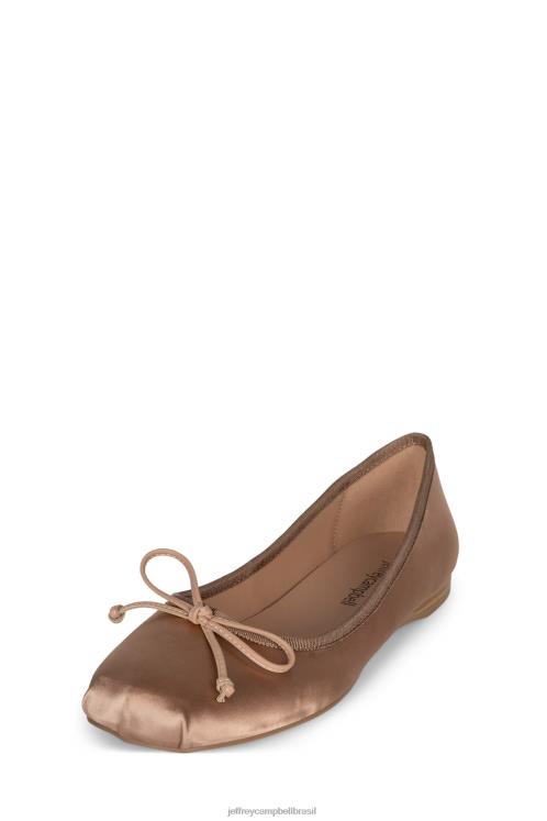 Jeffrey Campbell mulheres B0VBD45 cetim natural escuro Sapatilhas de ballet tutu