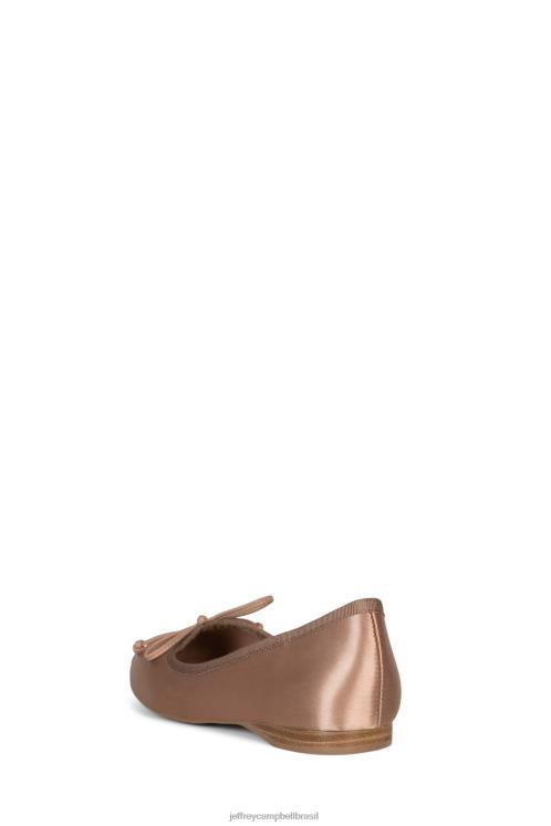Jeffrey Campbell mulheres B0VBD45 cetim natural escuro Sapatilhas de ballet tutu