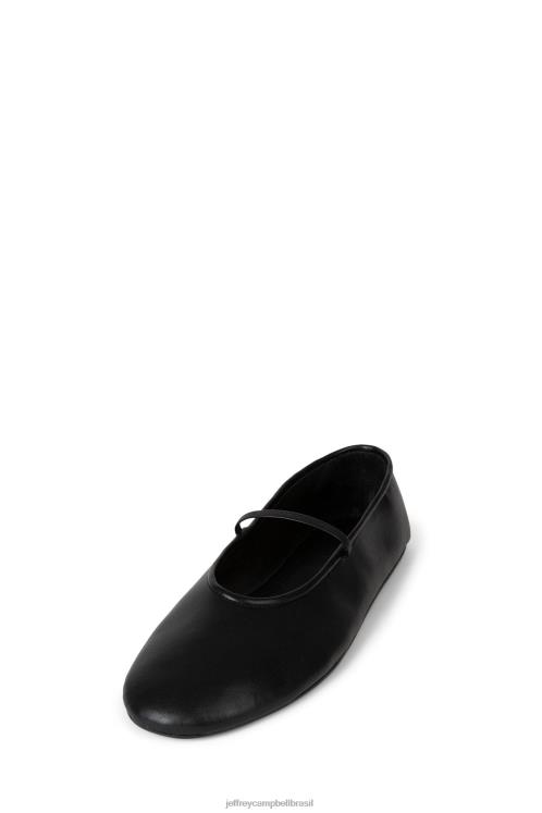 Jeffrey Campbell mulheres B0VBD56 preto Sapatilhas de ballet dançarina