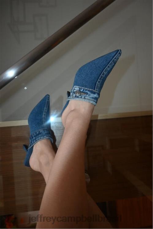Jeffrey Campbell mulheres B0VBD265 jeans azul a reinicialização do jeans genes