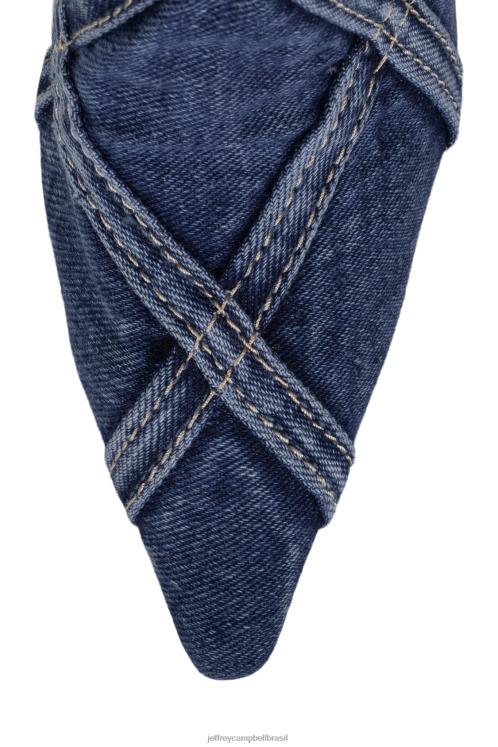 Jeffrey Campbell mulheres B0VBD266 combinação jeans azul a reinicialização do jeans sideeye-jn