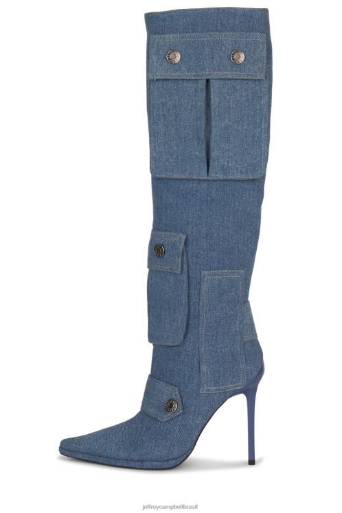 Jeffrey Campbell mulheres B0VBD286 jeans azul a reinicialização do jeans embolsado