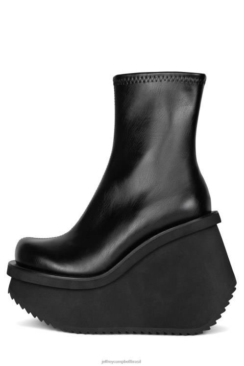 Jeffrey Campbell mulheres B0VBD1226 preto bota de plataforma construções