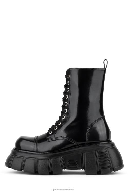 Jeffrey Campbell mulheres B0VBD1228 caixa preta bota de plataforma pisotear