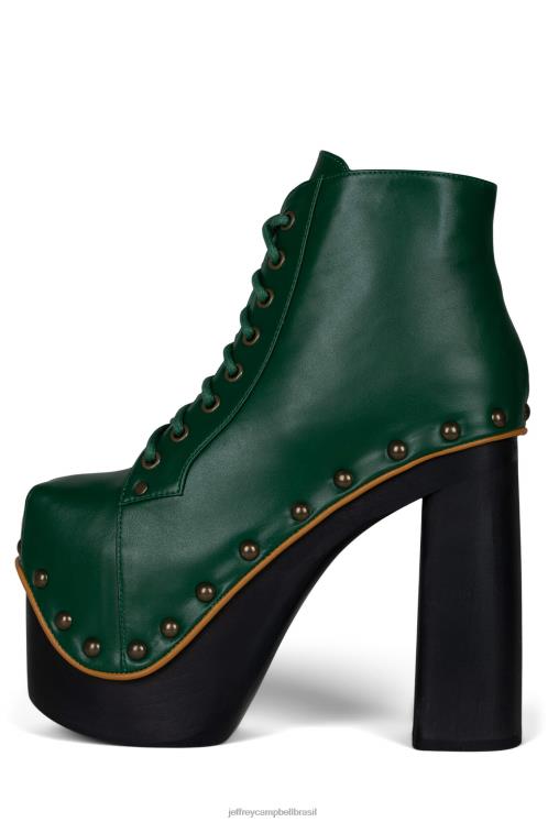 Jeffrey Campbell mulheres B0VBD1230 verde amarelo bota de plataforma gigante