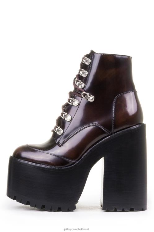 Jeffrey Campbell mulheres B0VBD1233 caixa de vinho bota de plataforma fernrock