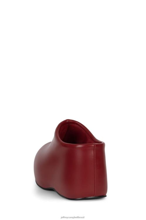 Jeffrey Campbell mulheres B0VBD82 vermelho bota de plataforma obstruindo