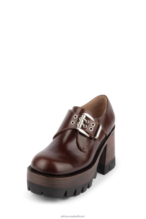 Jeffrey Campbell mulheres B0VBD902 marrom bota de plataforma falhar