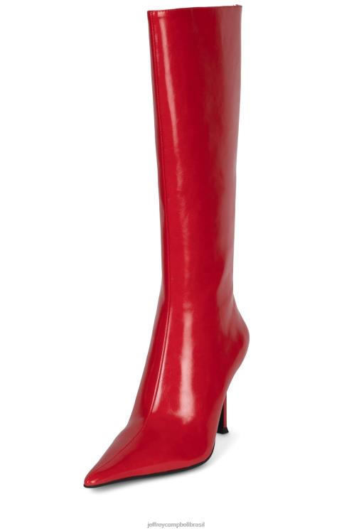 Jeffrey Campbell mulheres B0VBD677 vermelho botas joelho a coxa queridos