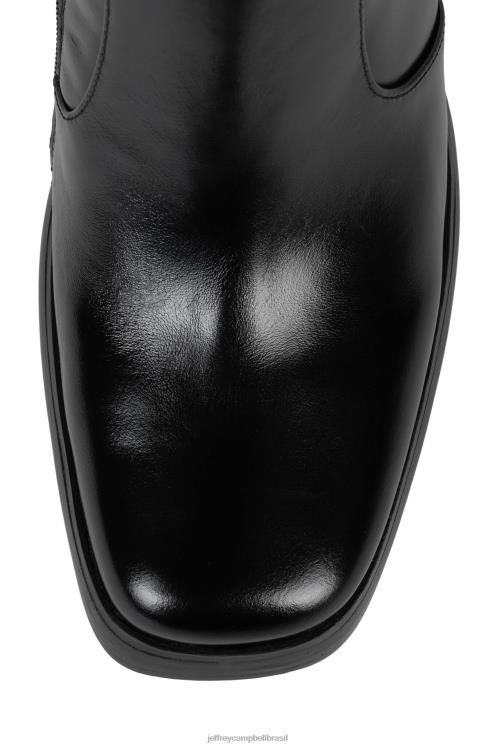 Jeffrey Campbell mulheres B0VBD682 preto botas joelho a coxa iggie