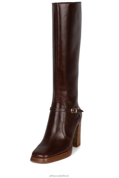 Jeffrey Campbell mulheres B0VBD683 marrom botas joelho a coxa iggie