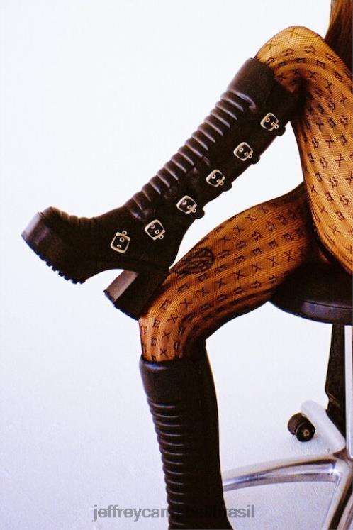 Jeffrey Campbell mulheres B0VBD684 vermelho botas joelho a coxa moto-xx