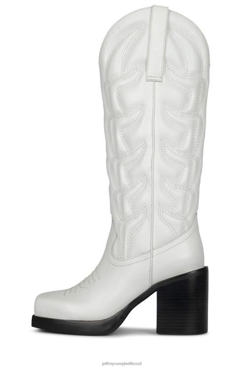 Jeffrey Campbell mulheres B0VBD693 branco botas joelho a coxa hokeypokey