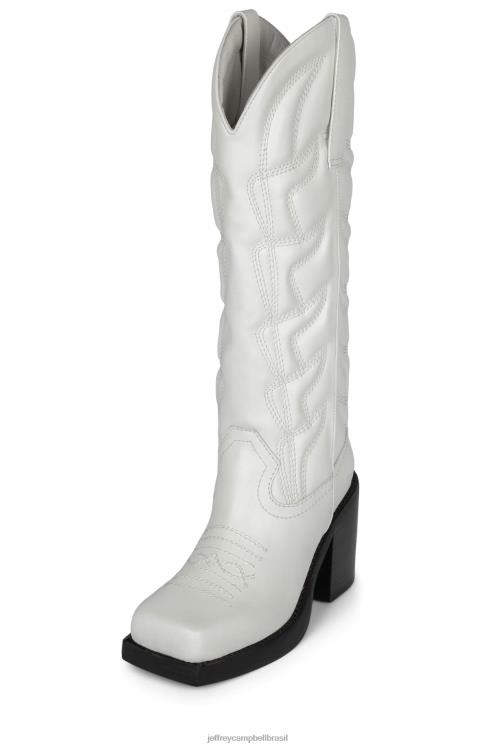 Jeffrey Campbell mulheres B0VBD693 branco botas joelho a coxa hokeypokey