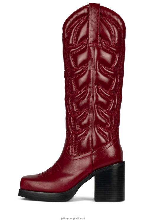 Jeffrey Campbell mulheres B0VBD694 vermelho botas joelho a coxa hokeypokey