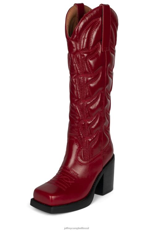 Jeffrey Campbell mulheres B0VBD694 vermelho botas joelho a coxa hokeypokey
