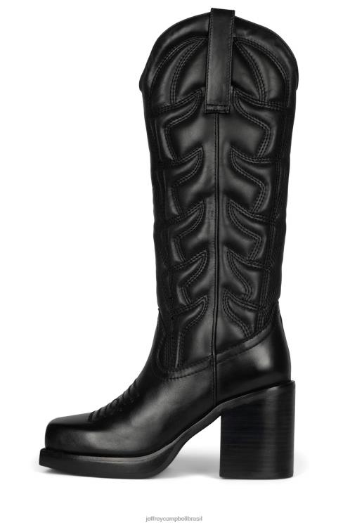 Jeffrey Campbell mulheres B0VBD695 preto botas joelho a coxa hokeypokey