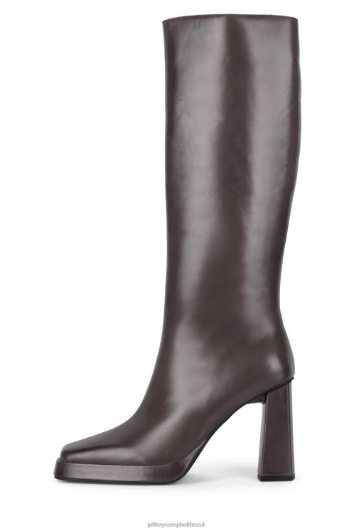 Jeffrey Campbell mulheres B0VBD708 cinza botas joelho a coxa máximo