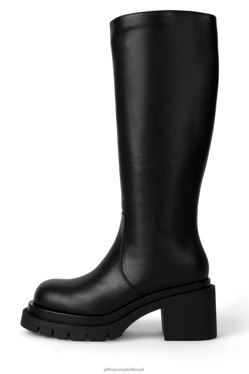 Jeffrey Campbell mulheres B0VBD714 preto botas joelho a coxa montar