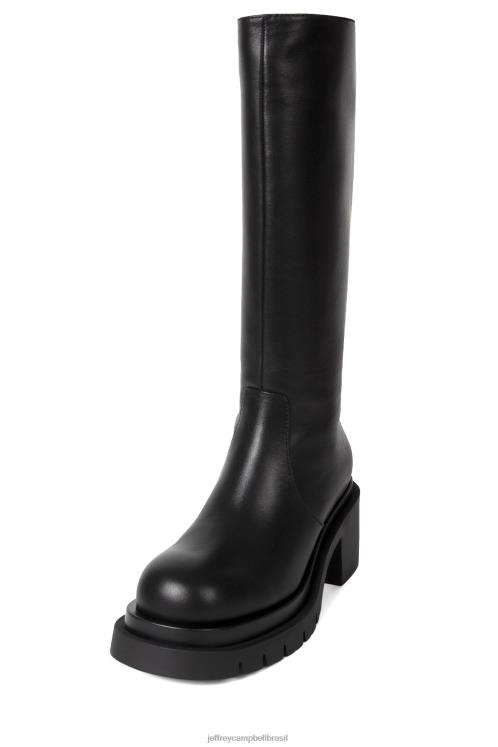 Jeffrey Campbell mulheres B0VBD714 preto botas joelho a coxa montar