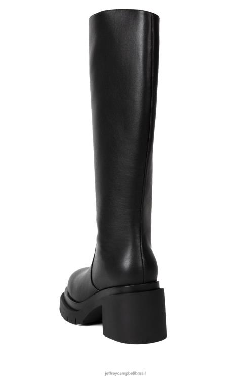 Jeffrey Campbell mulheres B0VBD714 preto botas joelho a coxa montar
