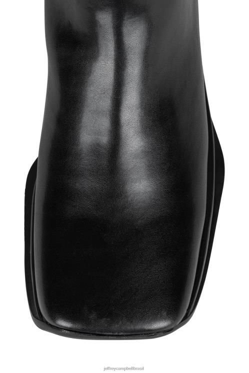 Jeffrey Campbell mulheres B0VBD715 preto botas joelho a coxa tempestadez
