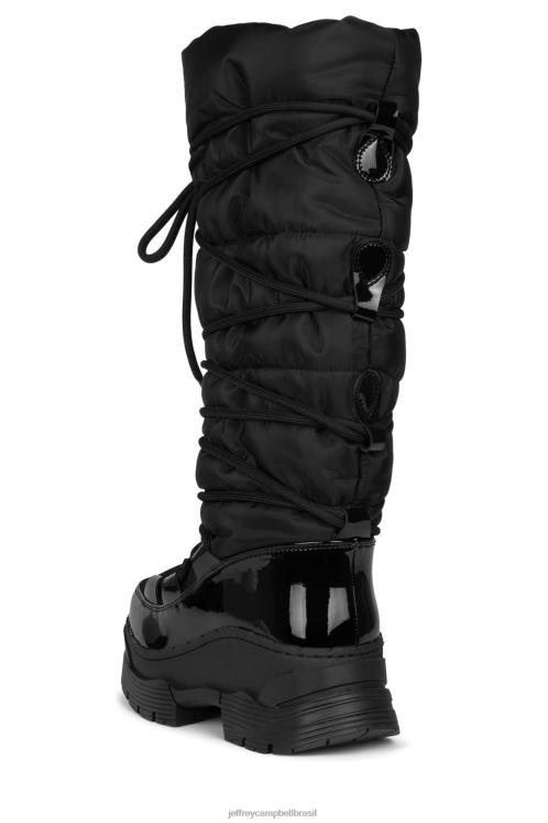 Jeffrey Campbell mulheres B0VBD716 preto botas joelho a coxa neve-ok